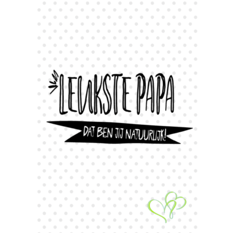 Leukste papa - kaart
